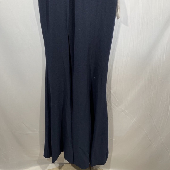 NWT Dress the Population [ Small ] Iris Slit Crepe‎ Gown in Midnight Blue - Picture 15 of 15